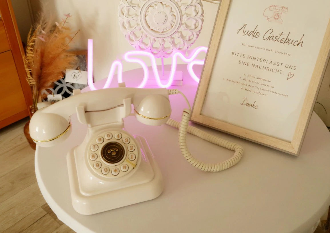 Gästebuchtelefon für die Hochzeit im Saarland